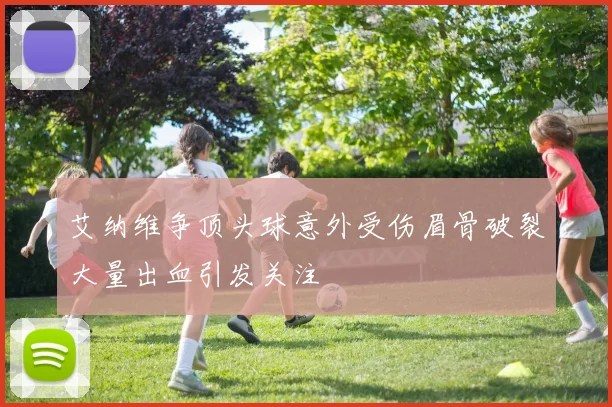 艾纳维争顶头球意外受伤眉骨破裂大量出血引发关注